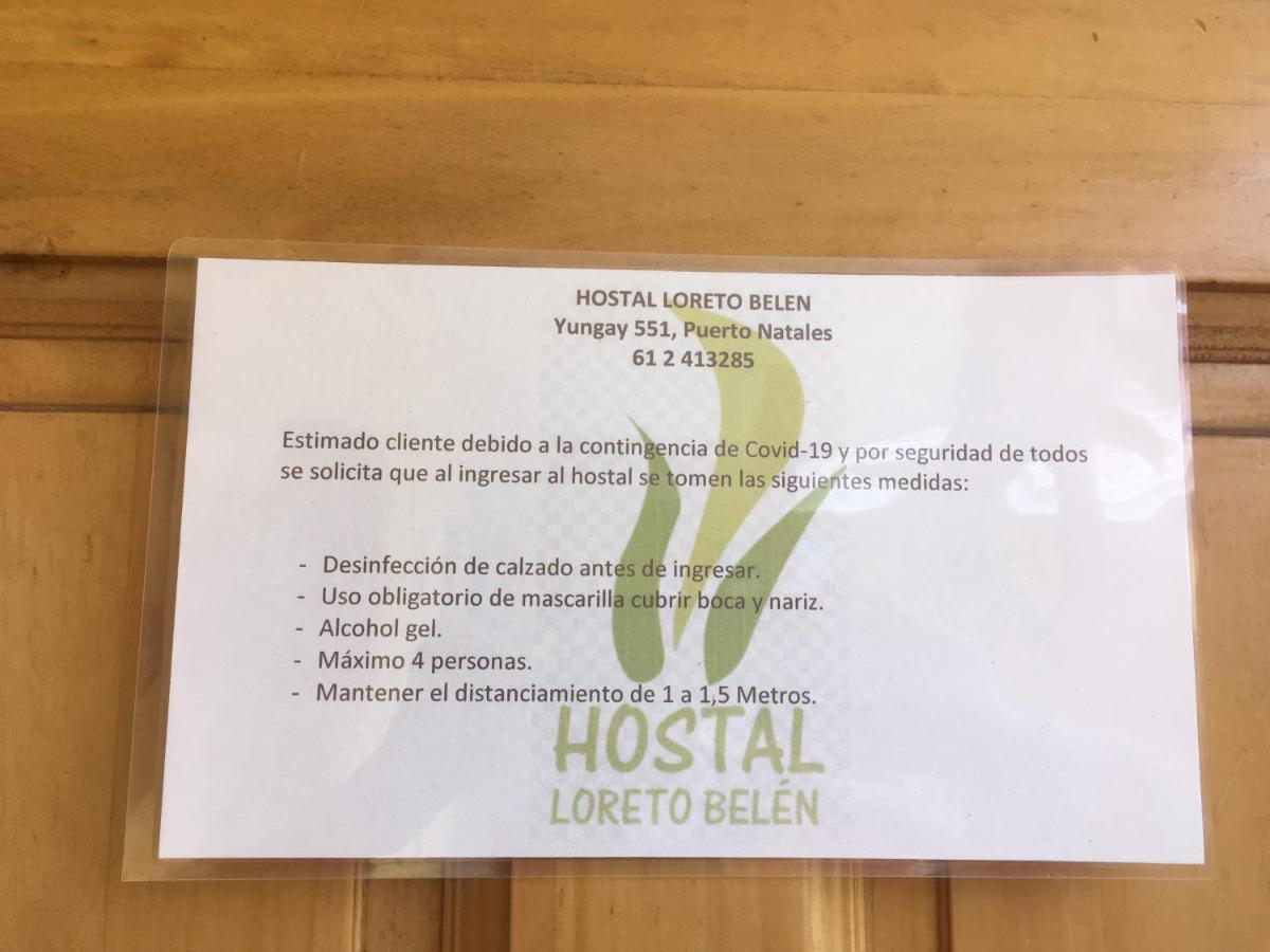 Hostal Loreto Belen Puerto Natales Esterno foto